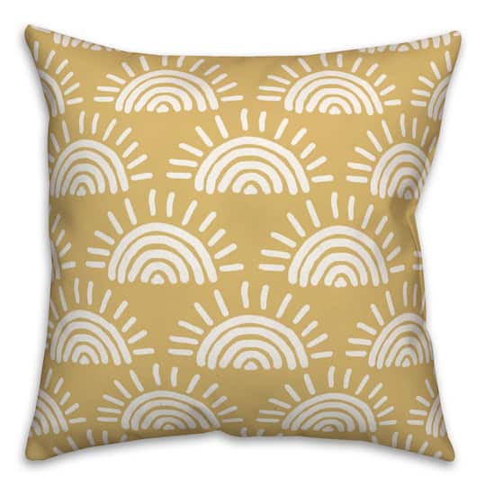 Sun Pattern Throw Pillow